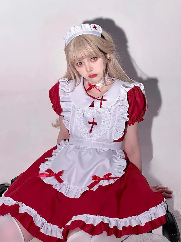 Cross lolita maid dress