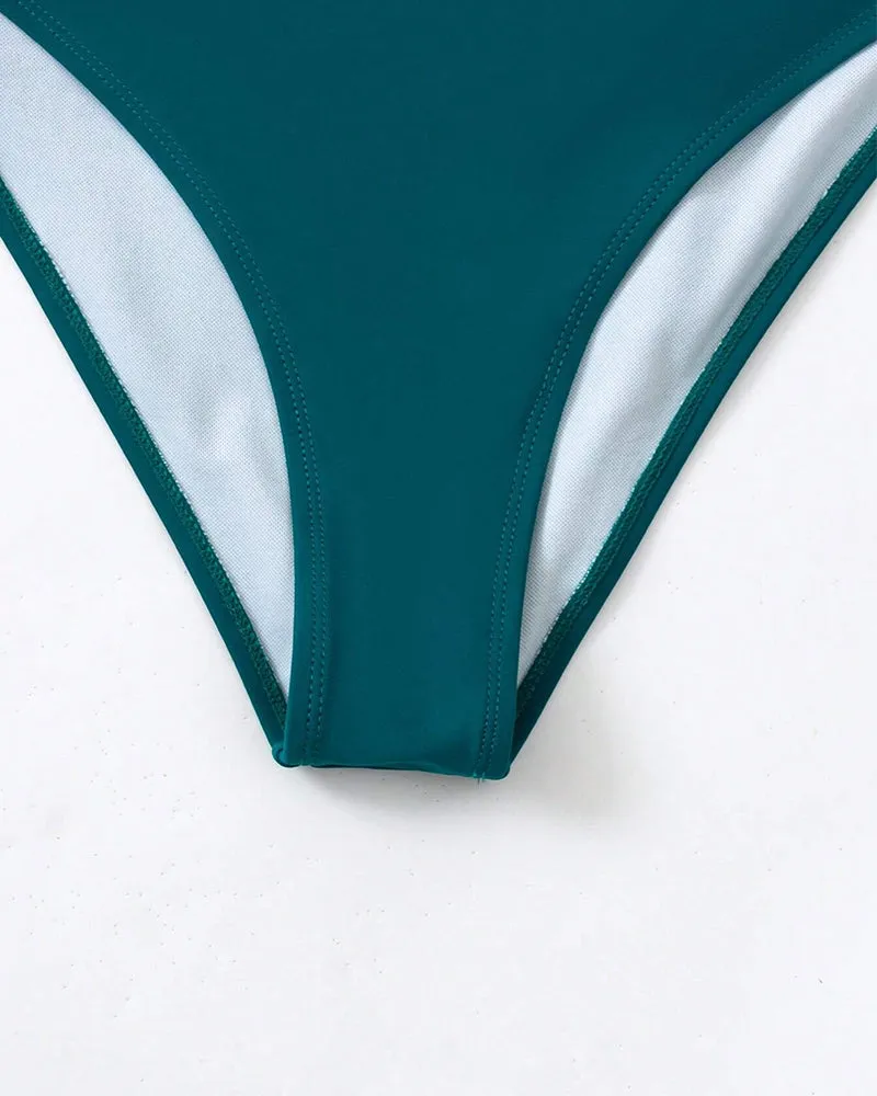 Cross strap sexy tankini swimsuit