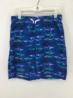 crown & ivy Child Size 10 Blue Sharks Swimwear - boys