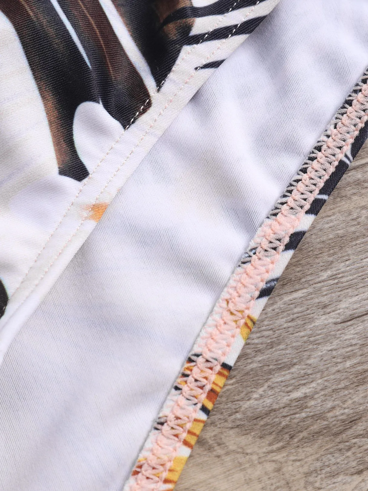 Custom Floral Print Sleeveless High-Waisted Bikini Set