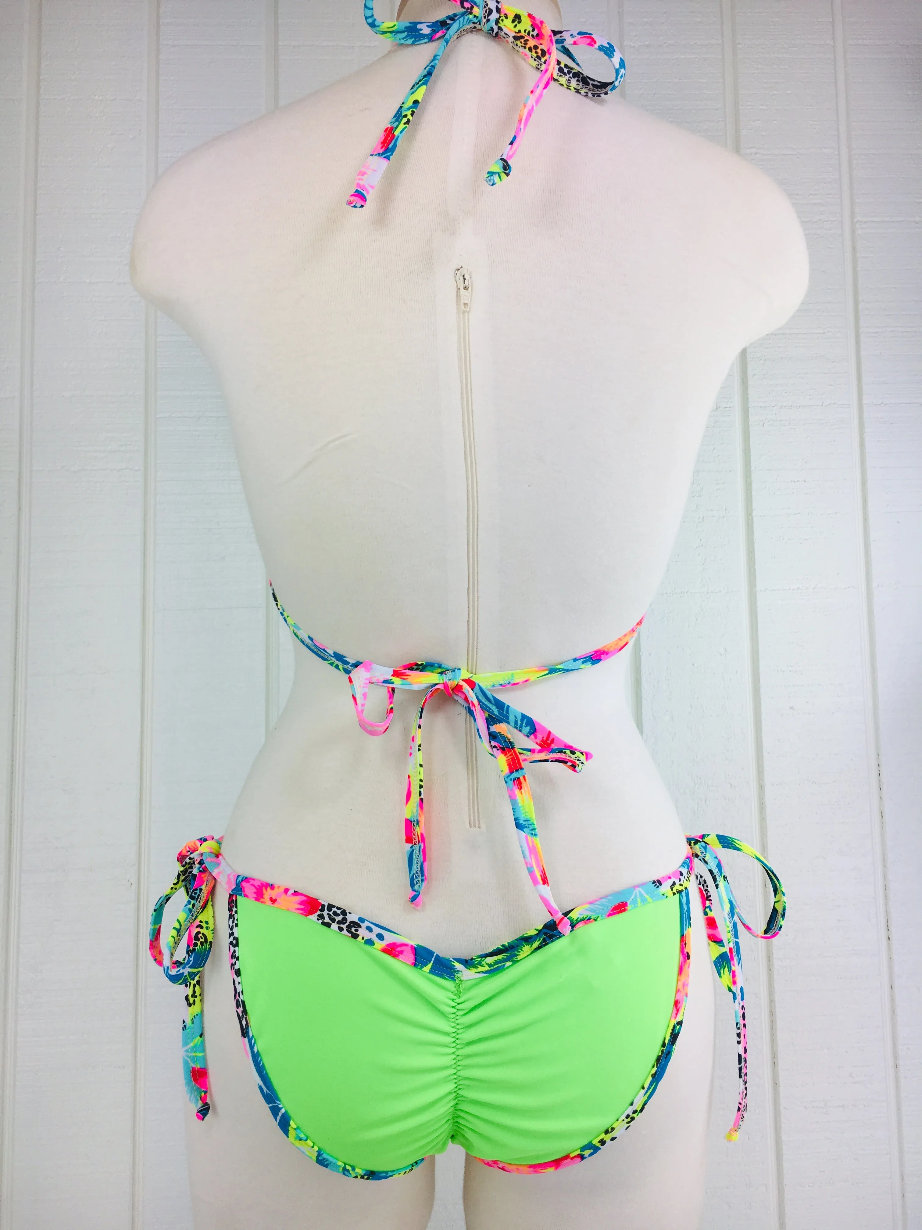 Custom Neon Green/Floral “Limited time $99.99” orig $139.99***(SUIT SOLD PER PIECE OR SET, price varies)