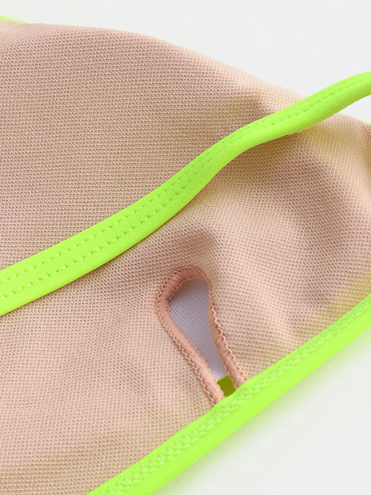 Custom Scoop Neck Backless Tie-Up Sleeveless Green Bikinis