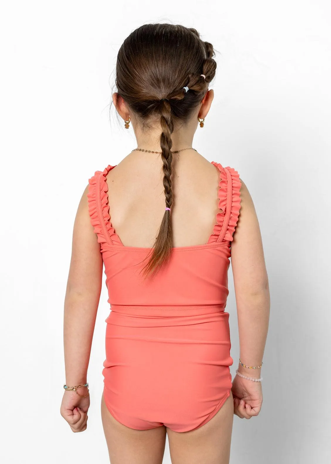 Deep Coral | Mini High-Waisted Bottoms