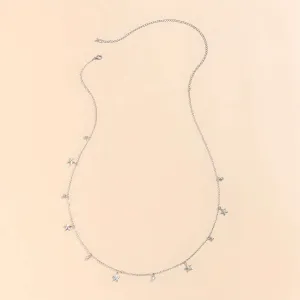 Delicate Silver Stars Waist Chain