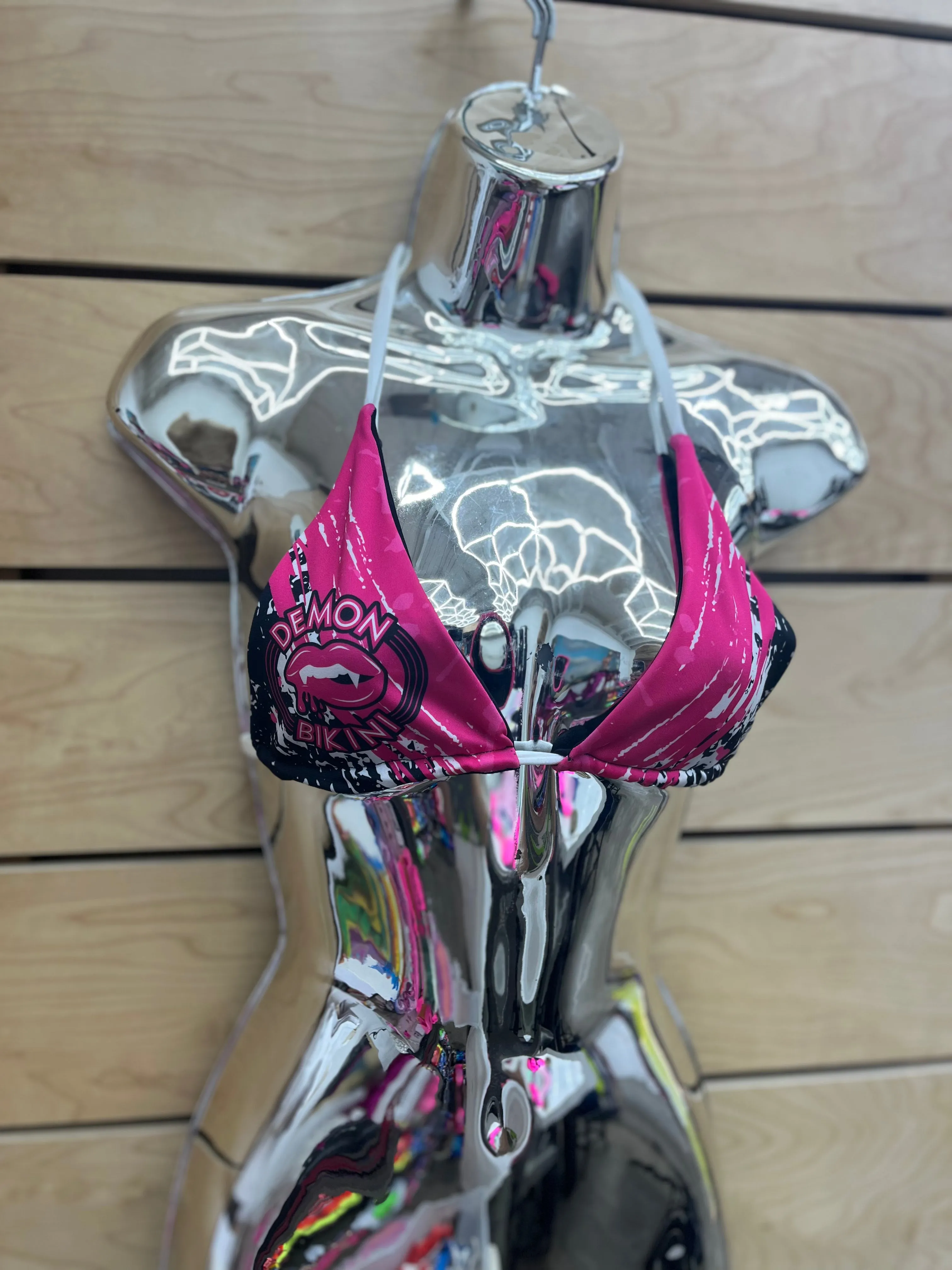 Demon Bikini Logo // Triangle Top