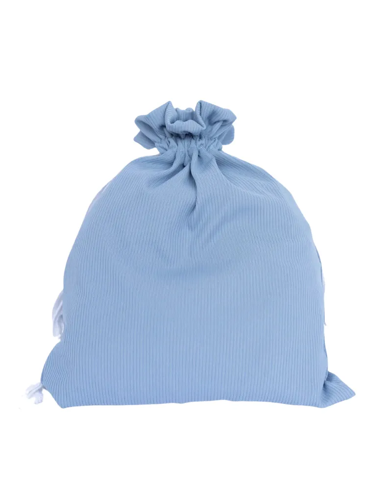 Denim Dri Fit Ribbed Adjustable Pre-Tied Swim Bandanna with Dust Bag