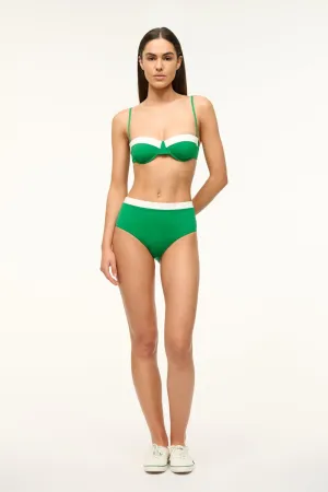 DEVON HIGH RISE BIKINI BOTTOM | VERT WHITE