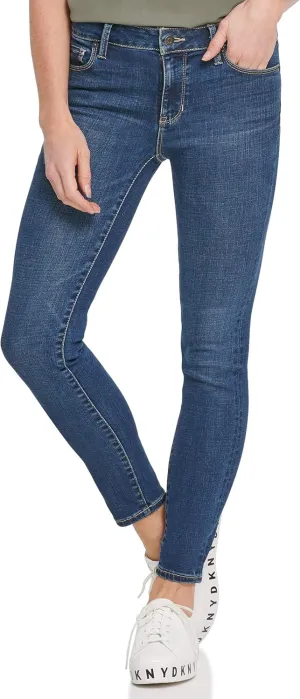 DKNY Women's Varick Mid Rise Skinny Jeans