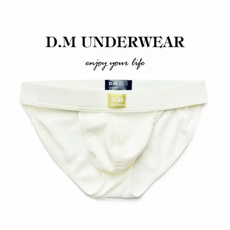 D.M Mens underwear briefs Low Waist Sexy Solid Color