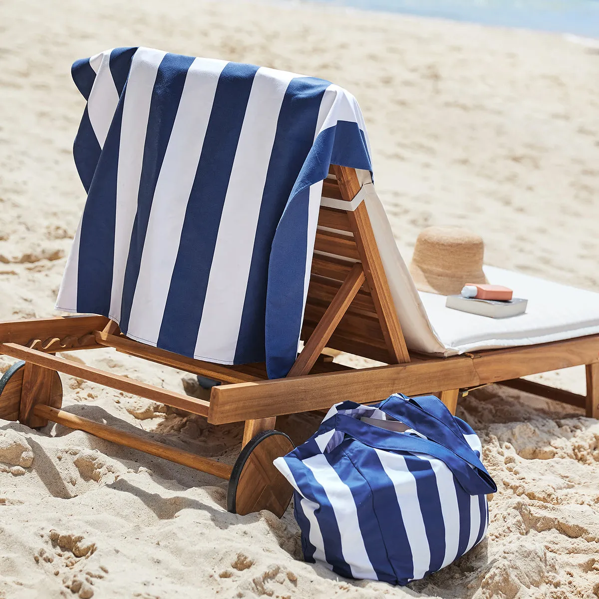 Dock & Bay Beach Towel   Bag - Bundle - Whitsunday Blue