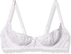 Dreamgirl Women's Plus Size Lace Open Cup Underwire Shelf Bra