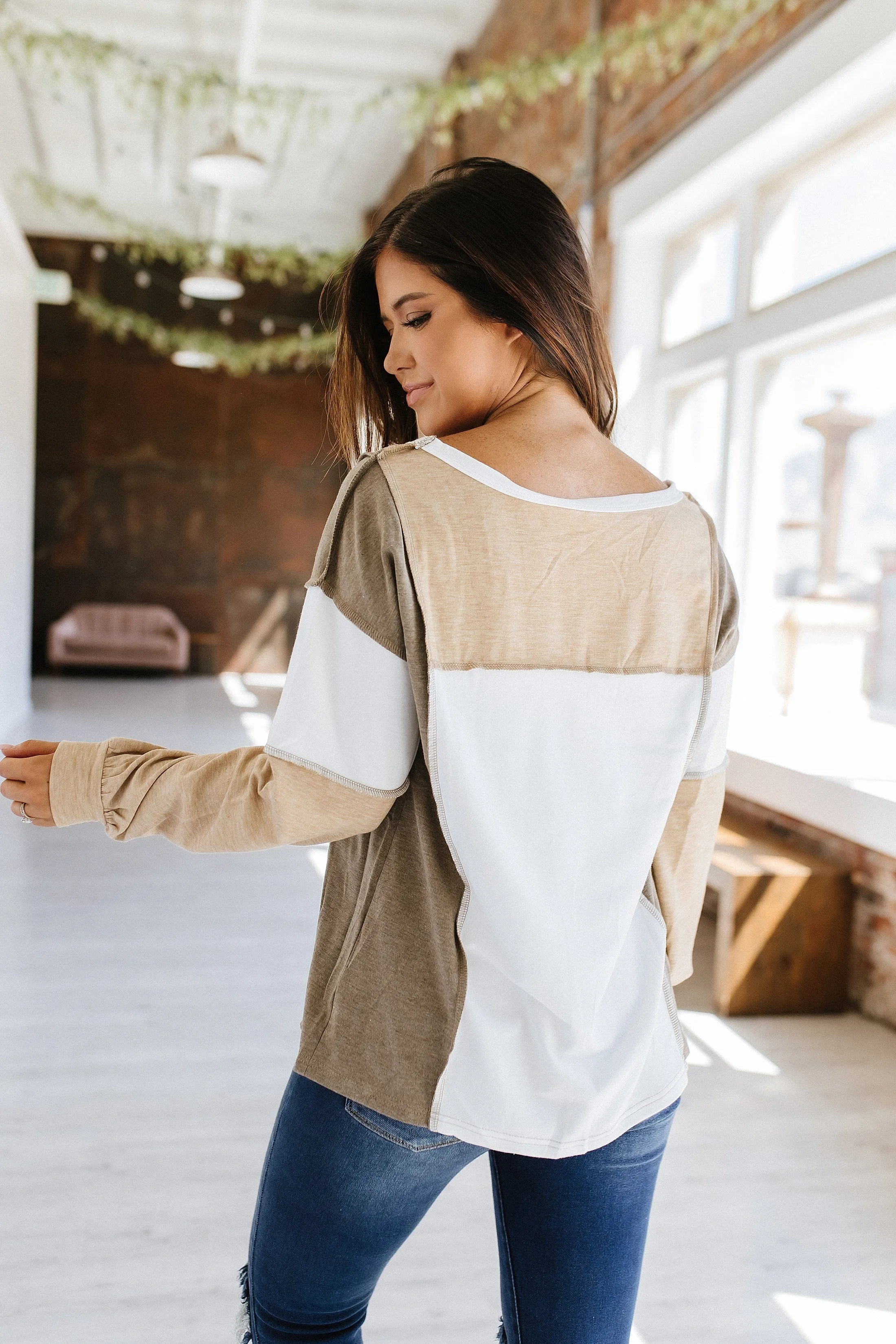 Dulce Color Block Long Sleeve Top | S-2XL | PRE ORDER