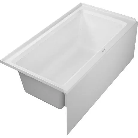 Duravit ADA Bathtub With Tile Flange And Apron 60x30, LH, White (18") 700441000000090