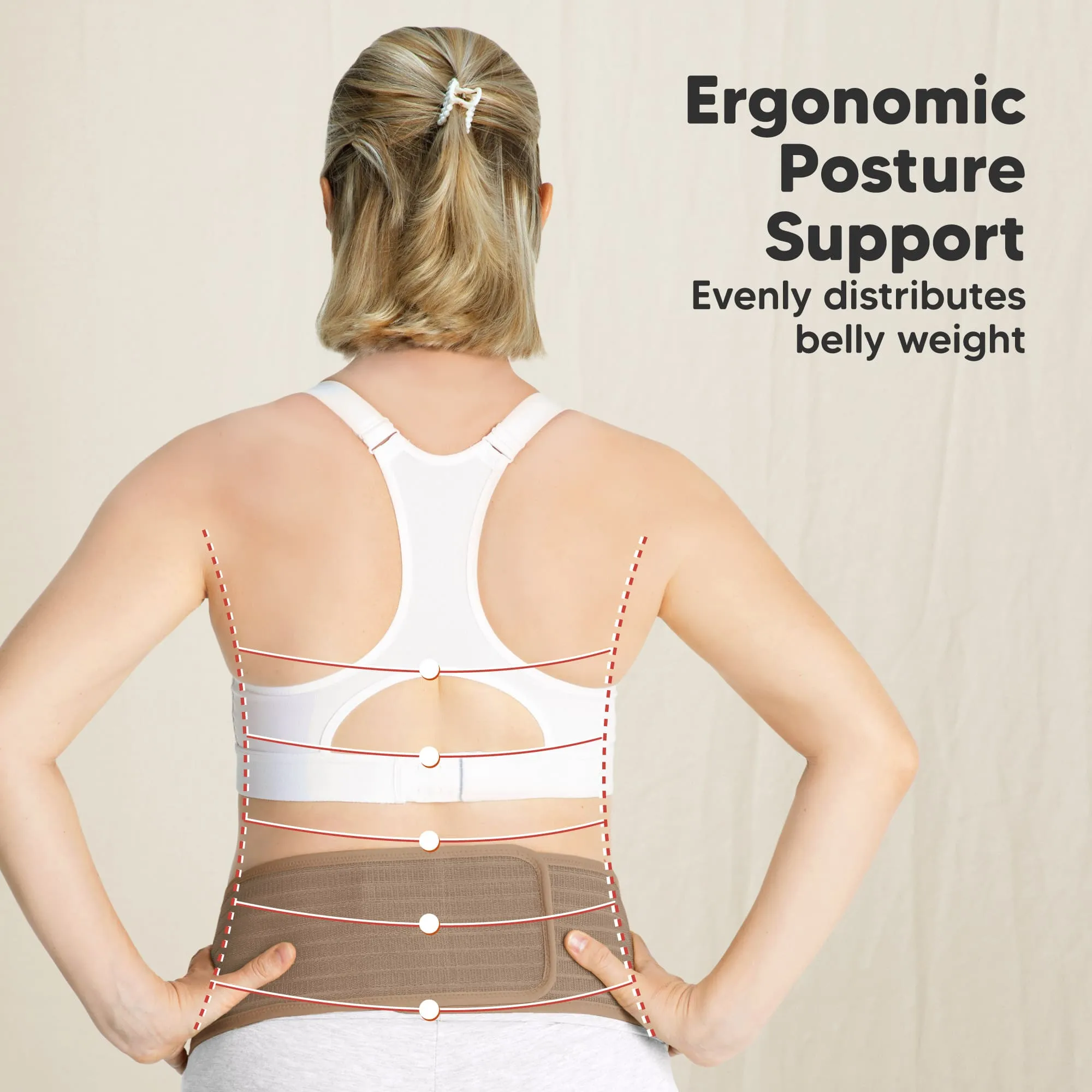 Ease Maternity Support Belt (Warm Tan)
