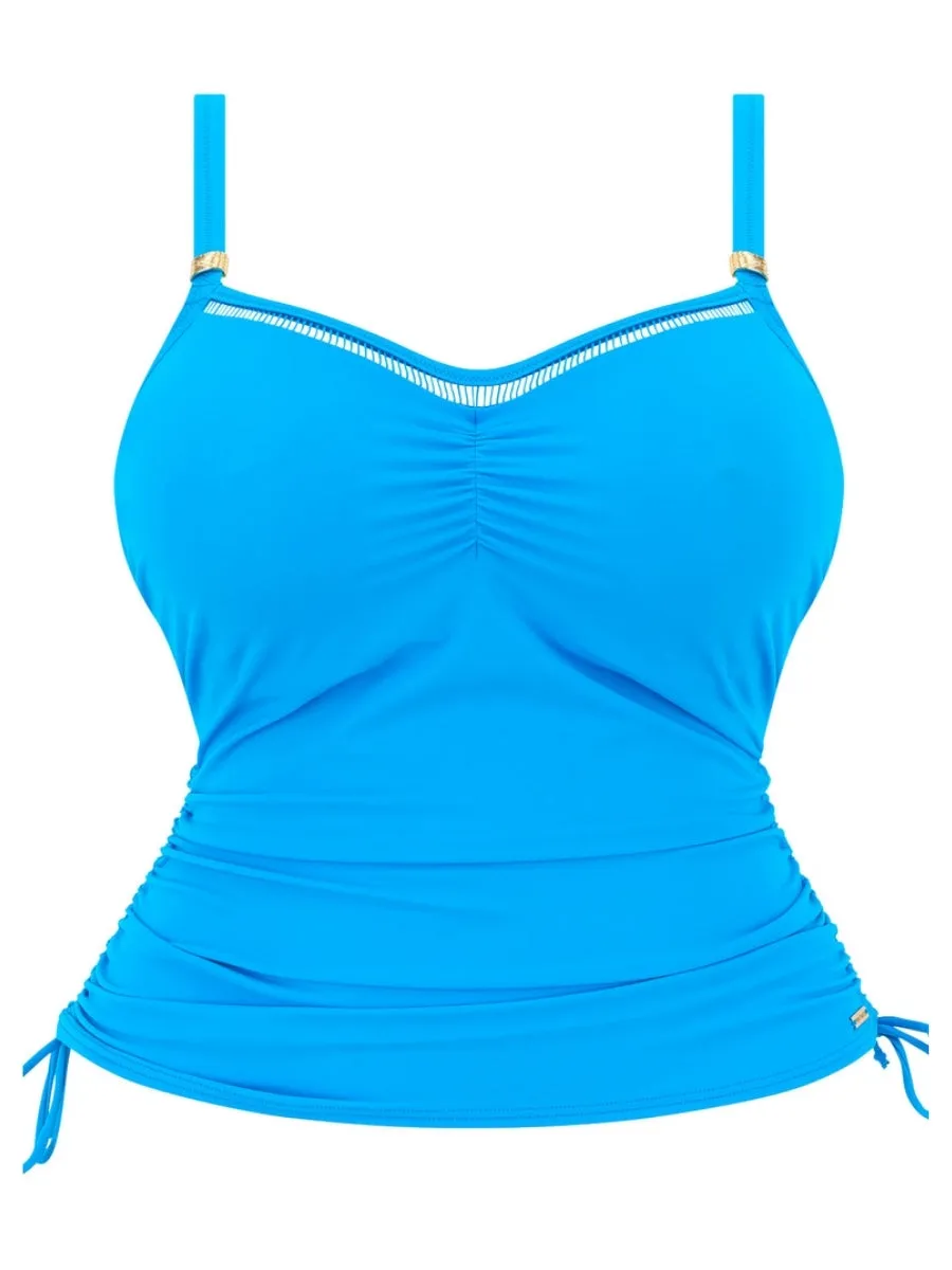 East Hampton Adjustable Side Tankini Top - Blue Diamond