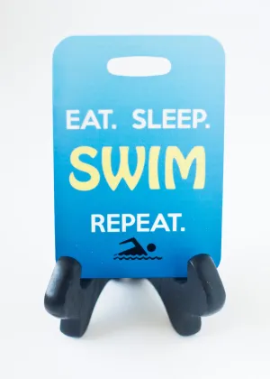 Eat, Sleep, Swim, Repeat Swim Bag Tag