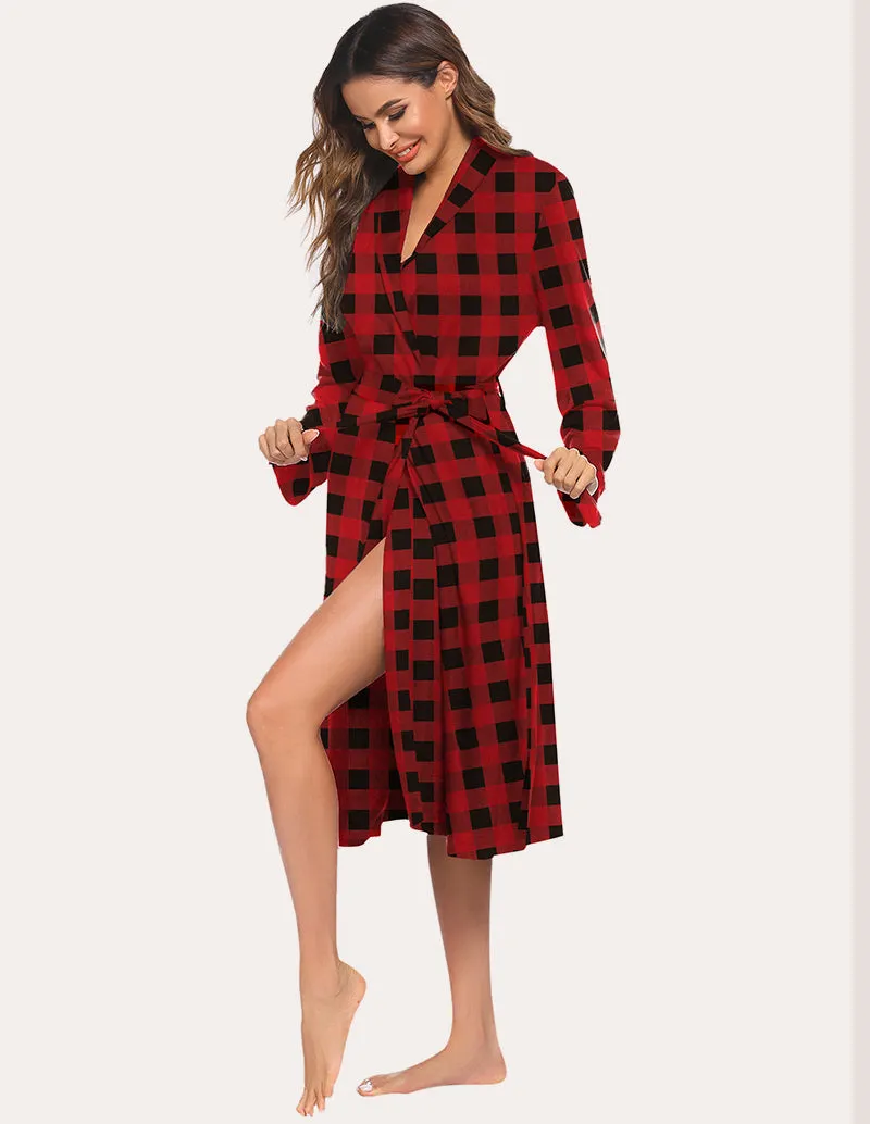Ekouaer Soft Knit Kimono Bathrobe (US Only)