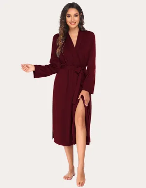 Ekouaer Soft Knit Kimono Bathrobe (US Only)