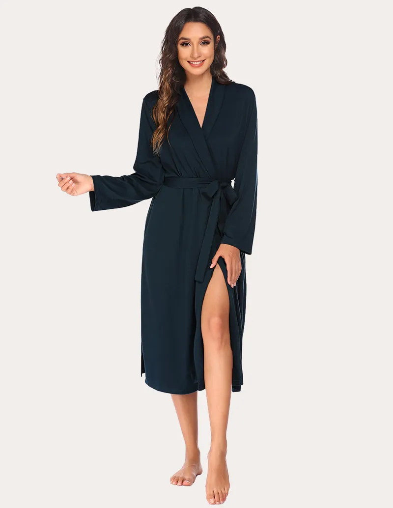 Ekouaer Soft Knit Kimono Bathrobe (US Only)
