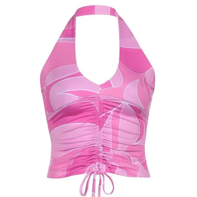 Eleanor Leaflet Pink Top