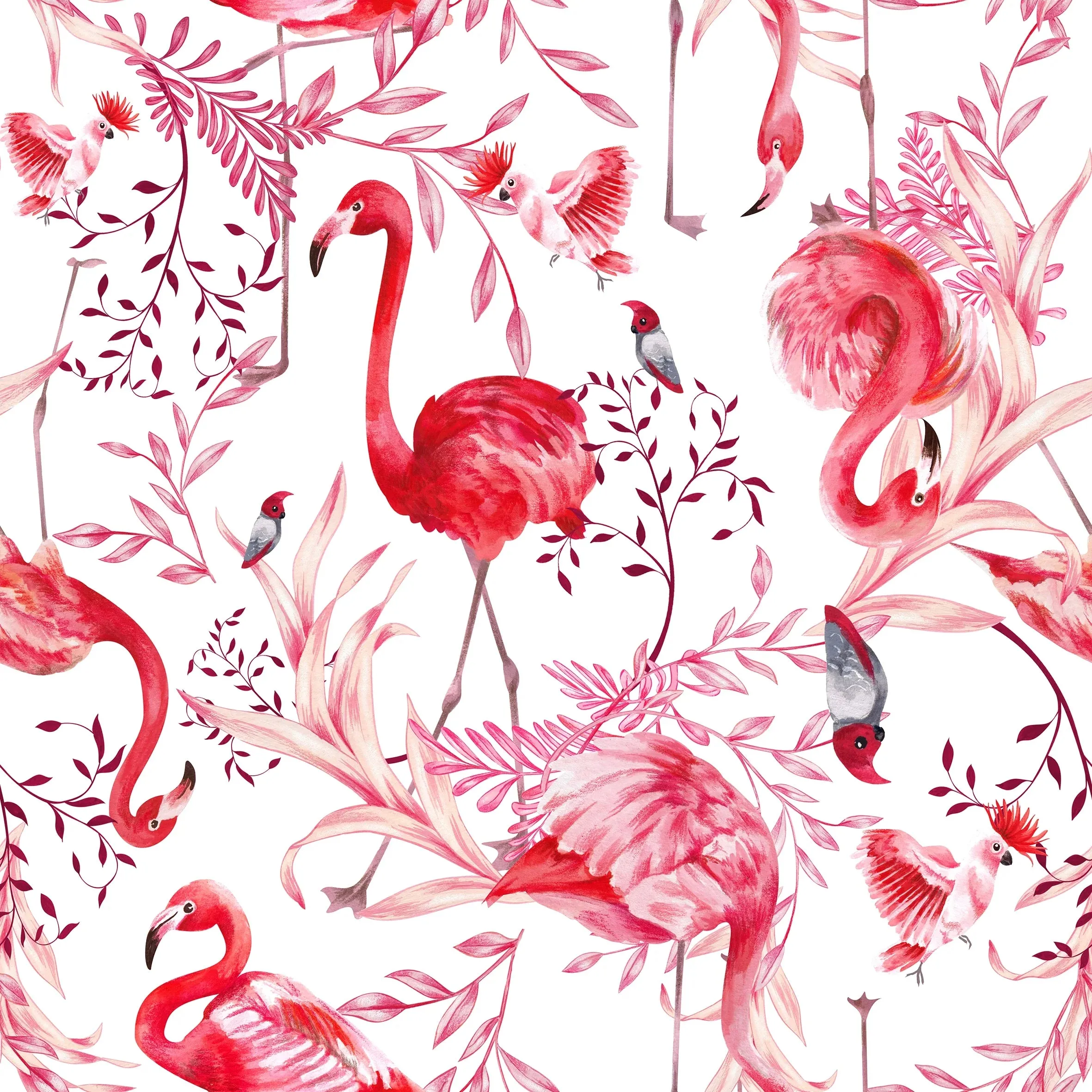 Elegant Flamingos Swim Nappy