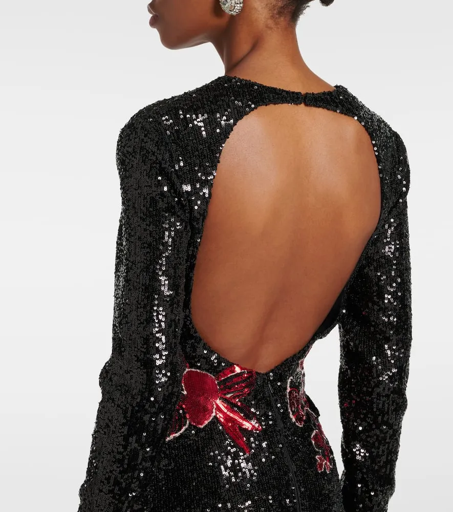 Elie Saab Embroidered sequined gown
