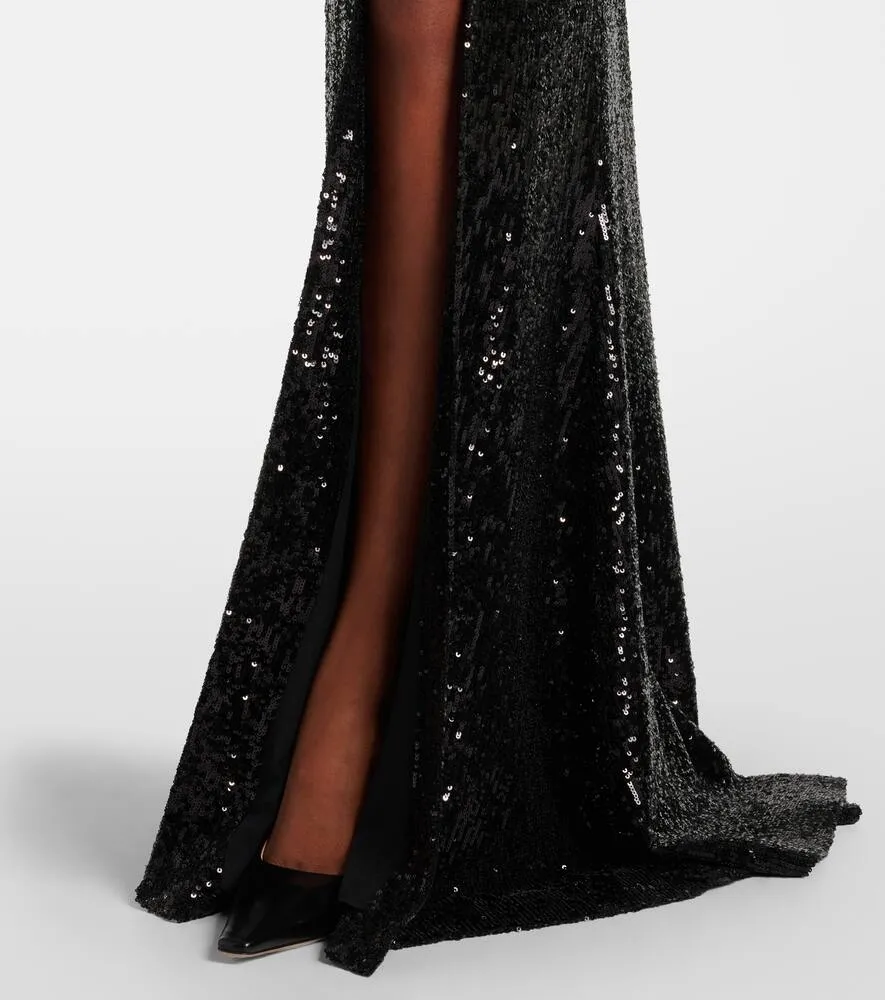 Elie Saab Embroidered sequined gown