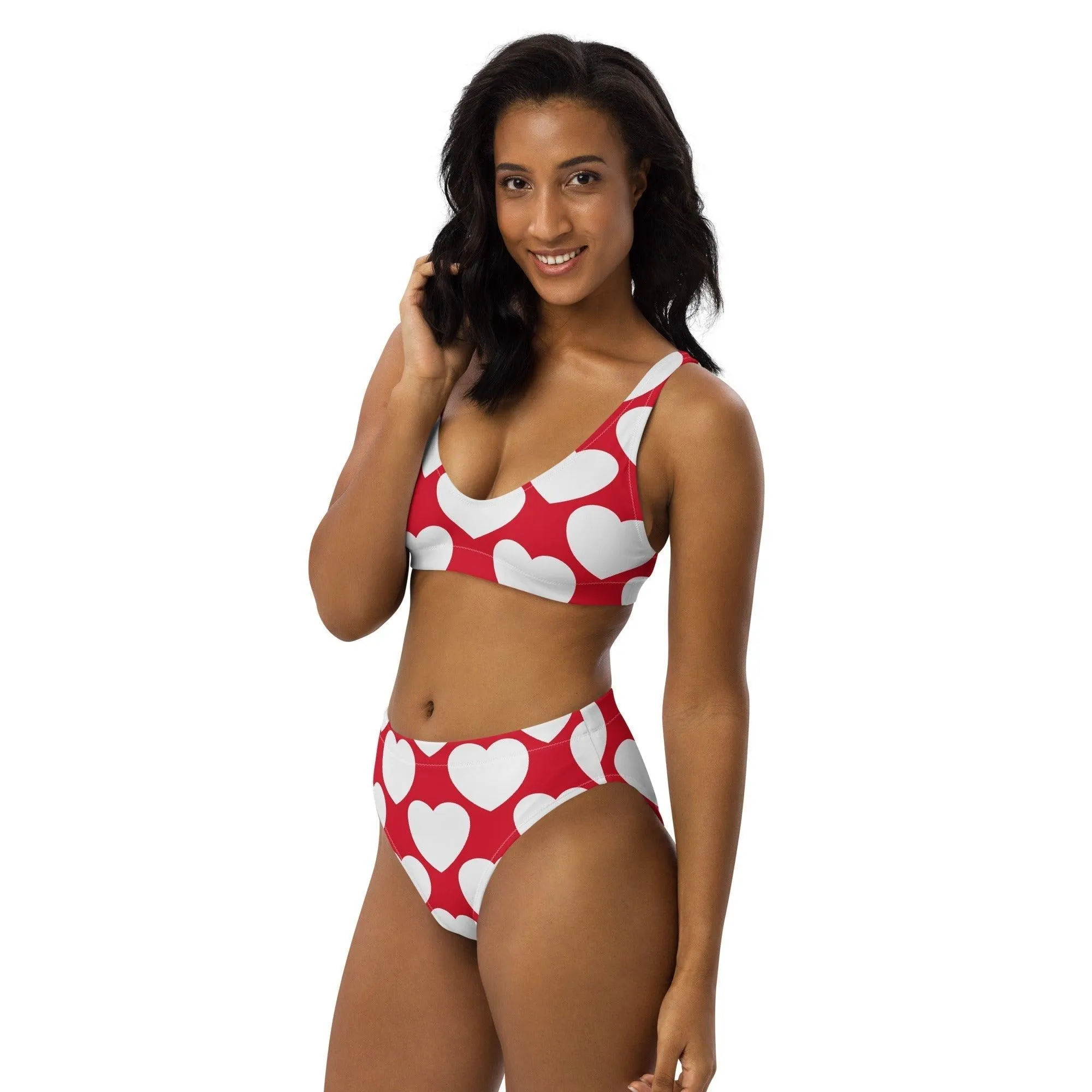 ELLIE LOVE red white - Bikinis made of recycled material