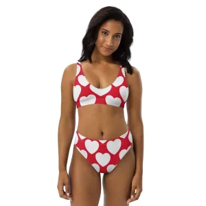 ELLIE LOVE red white - Bikinis made of recycled material
