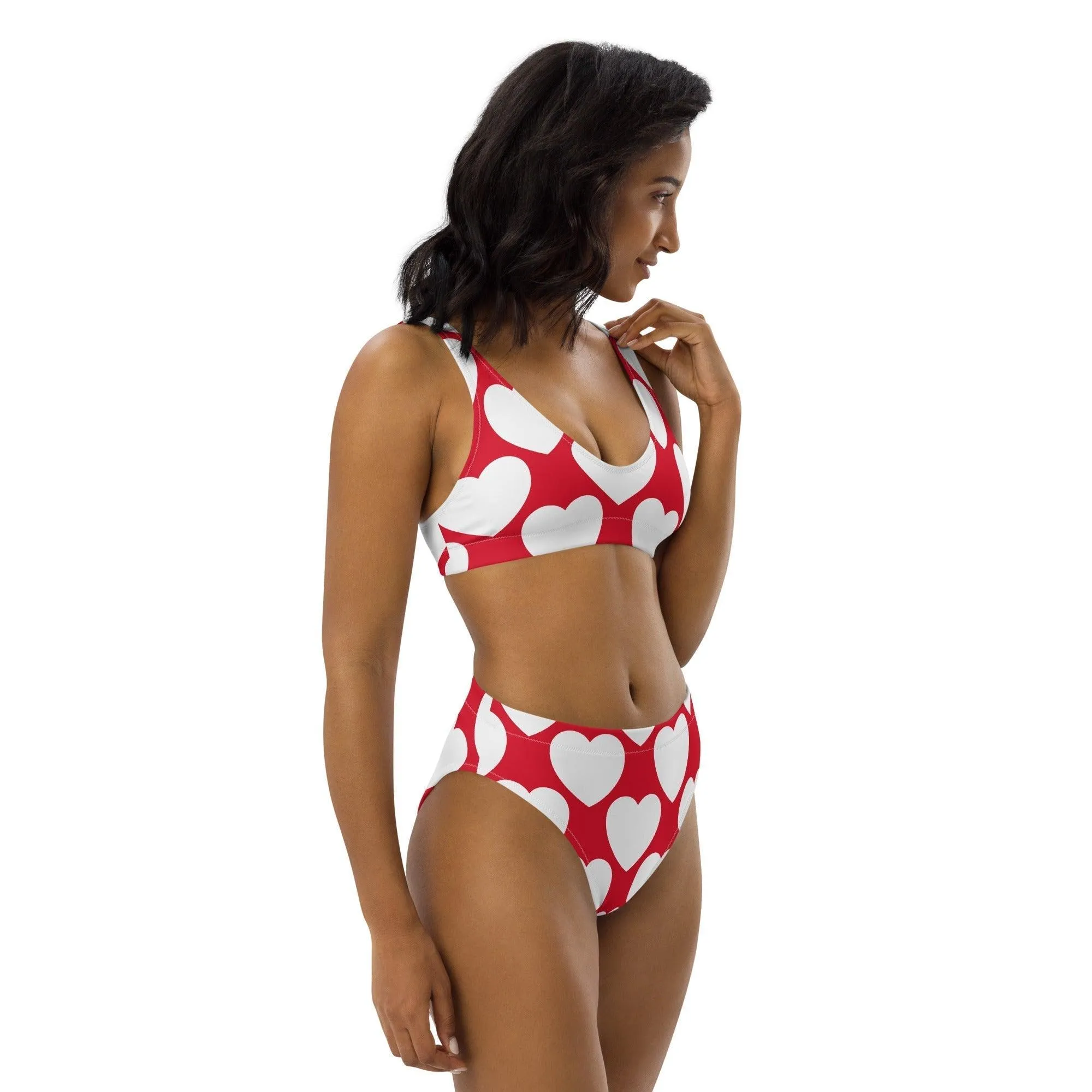 ELLIE LOVE red white - Bikinis made of recycled material