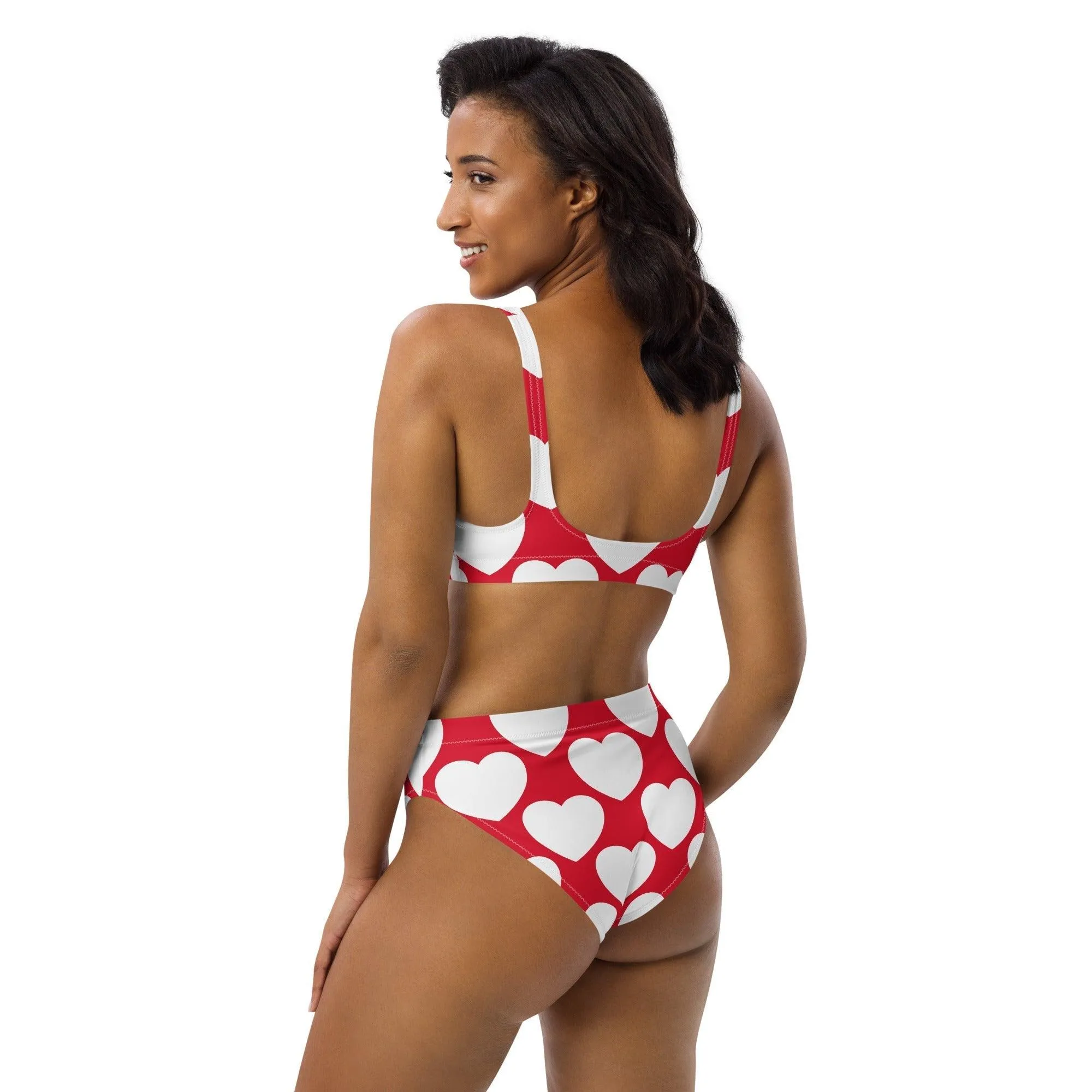 ELLIE LOVE red white - Bikinis made of recycled material