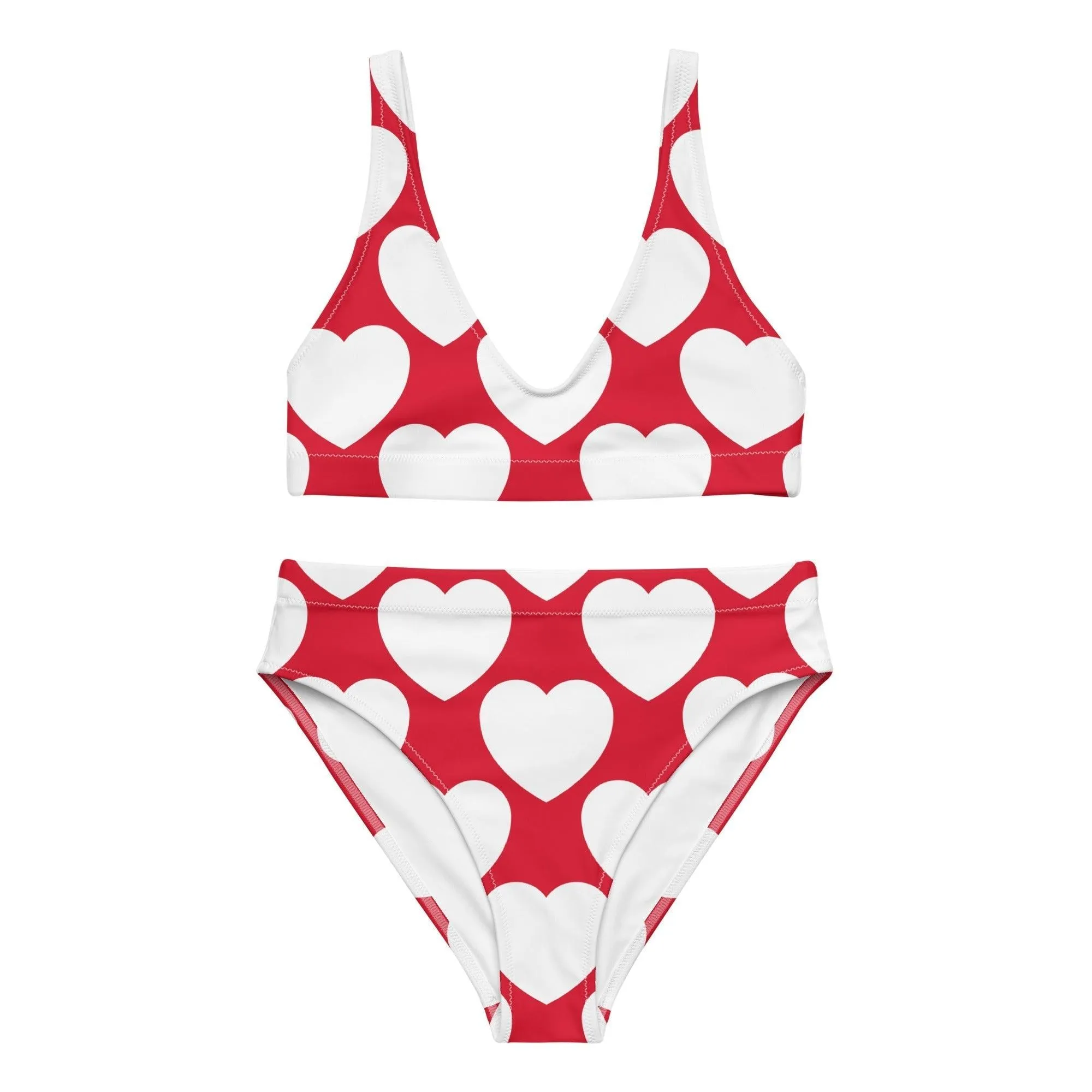 ELLIE LOVE red white - Bikinis made of recycled material