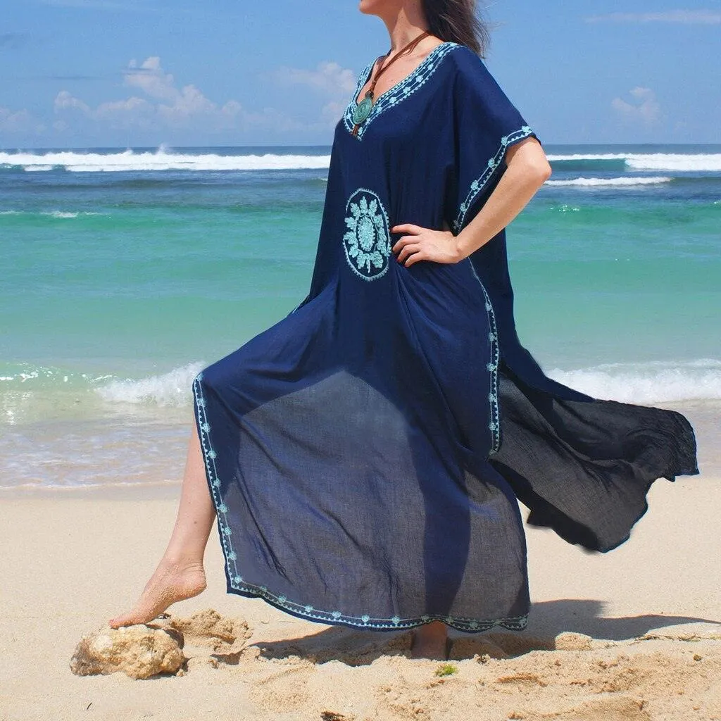 Embroidery Bikini Cover Up
