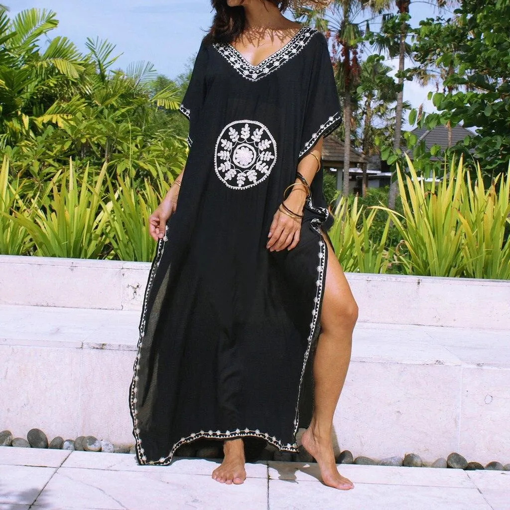 Embroidery Bikini Cover Up