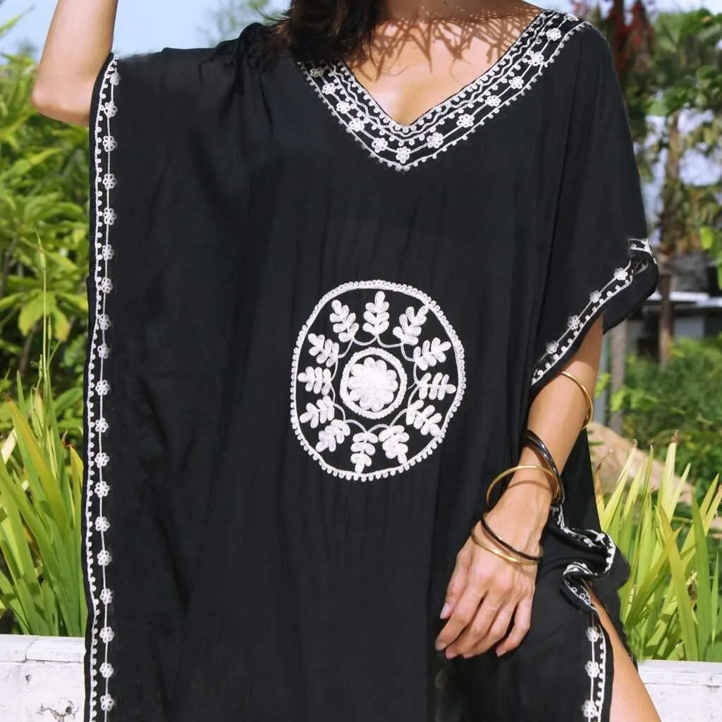 Embroidery Bikini Cover Up