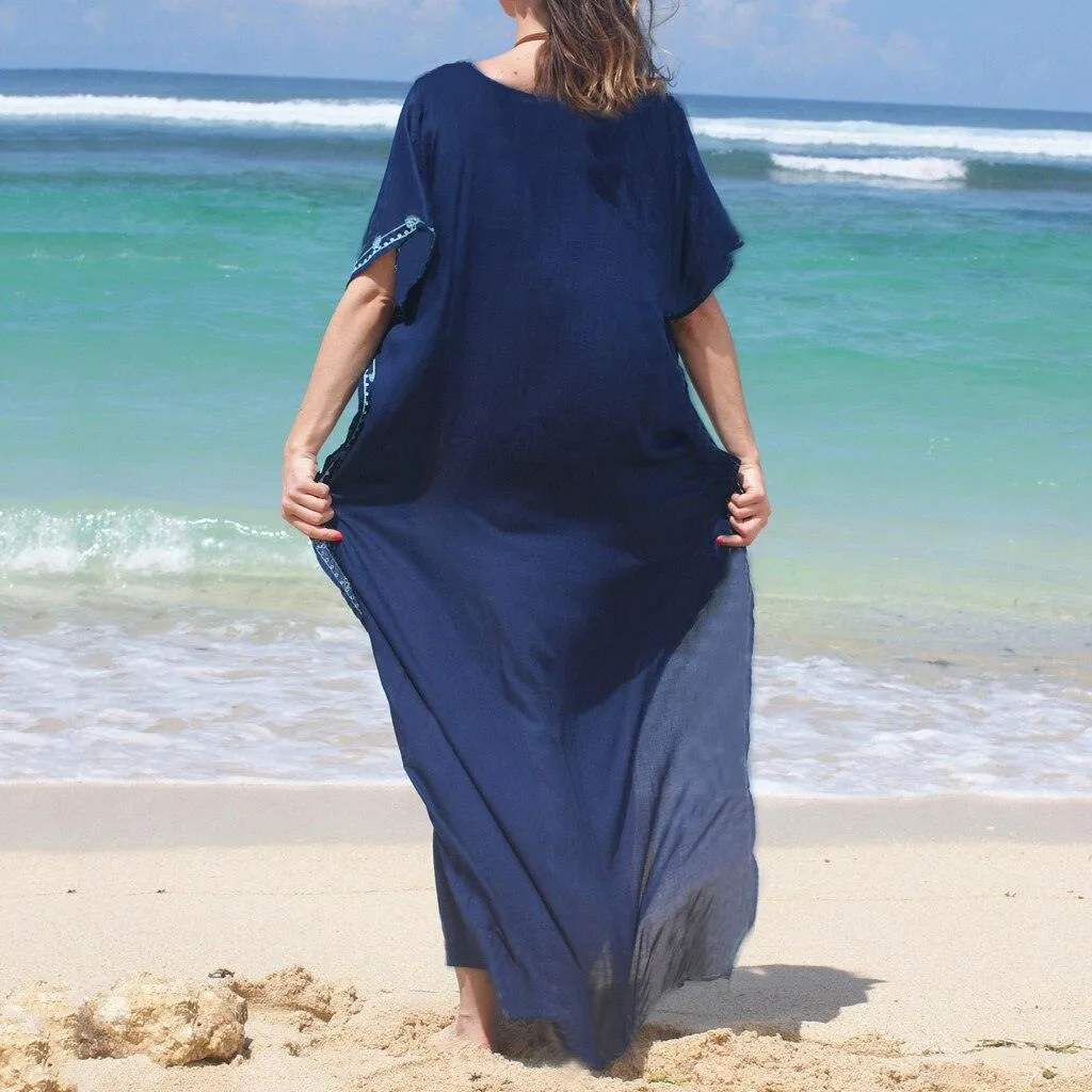 Embroidery Bikini Cover Up