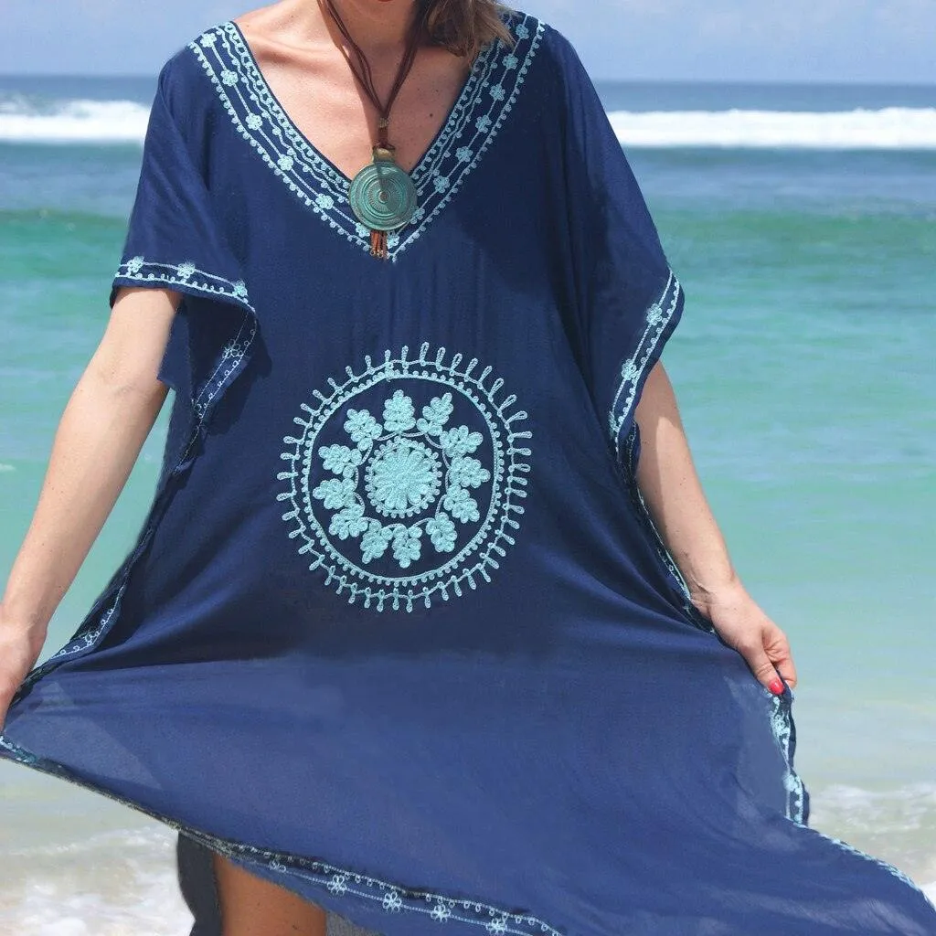 Embroidery Bikini Cover Up