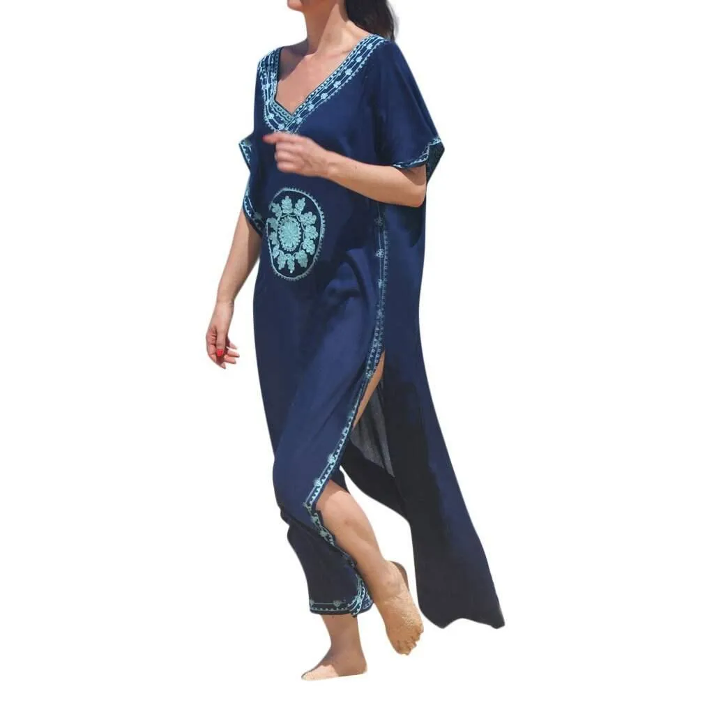 Embroidery Bikini Cover Up