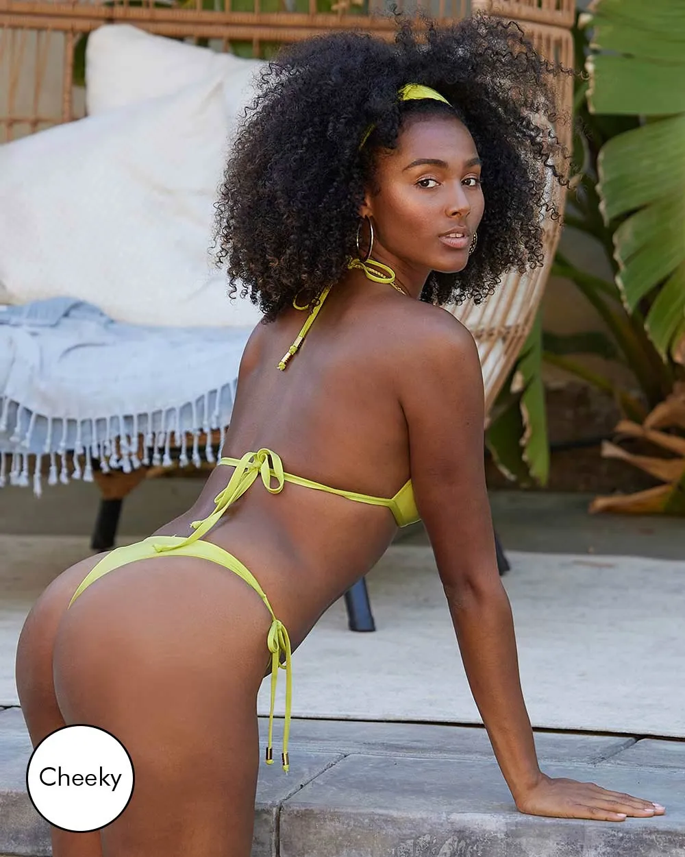 Envy Push Up® Padded Triangle String Bikini Top and Seamless Side Tie Bottom