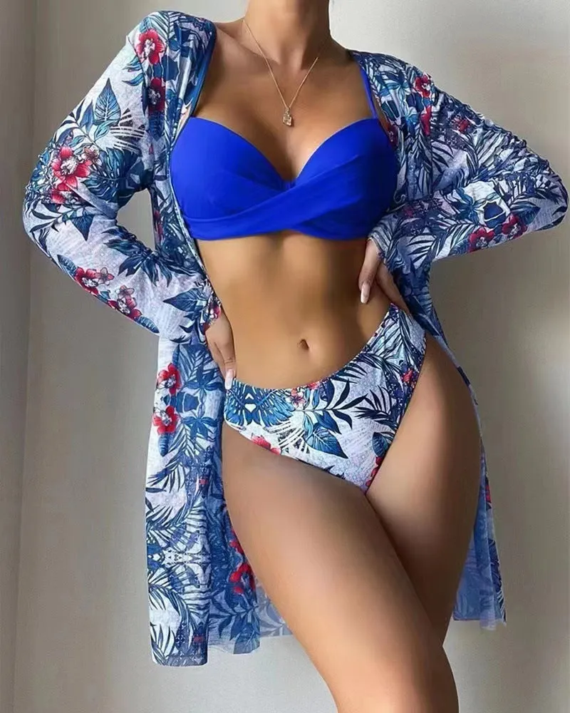 European And American Three-piece Swimsuit