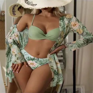 European And American Three-piece Swimsuit
