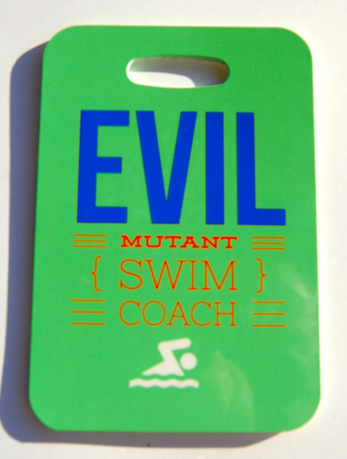 Evil Mutant Swim Coach Swim Bag Tag