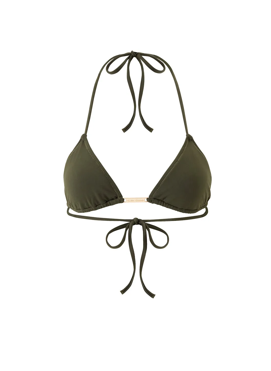 Exclusive Andorra Olive Bikini Top