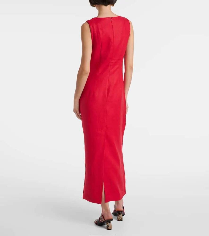 Faithfull Felice linen maxi dress