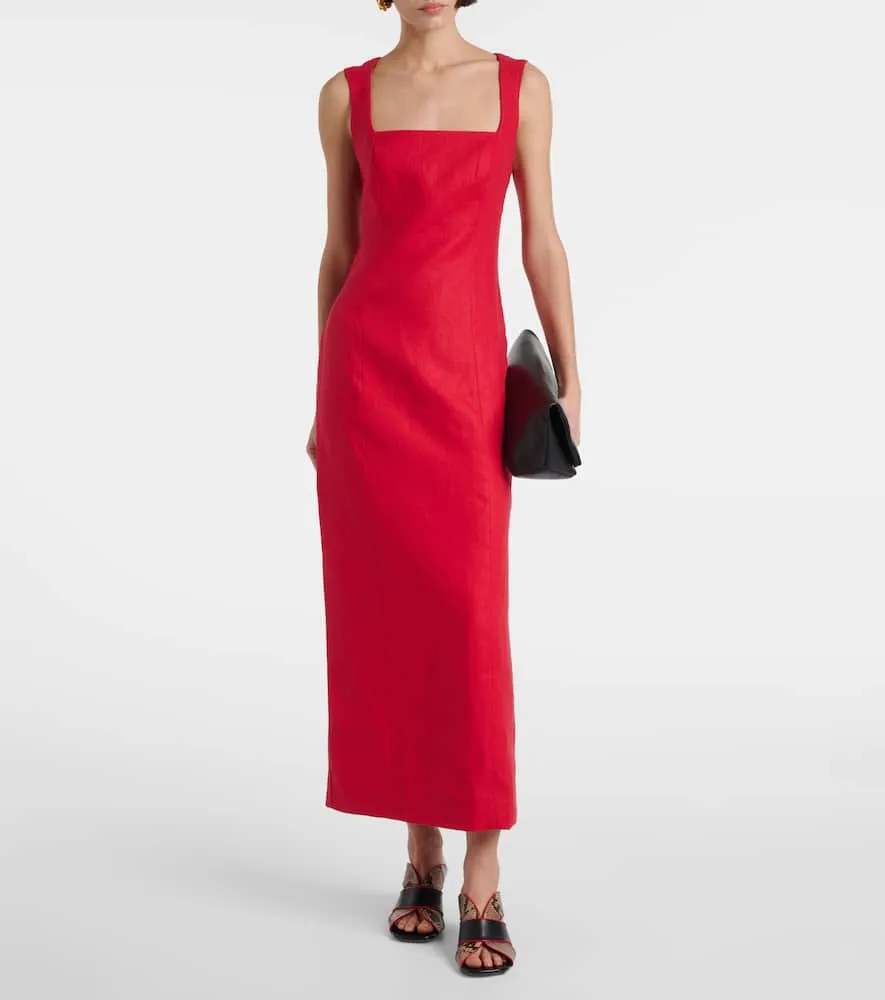 Faithfull Felice linen maxi dress
