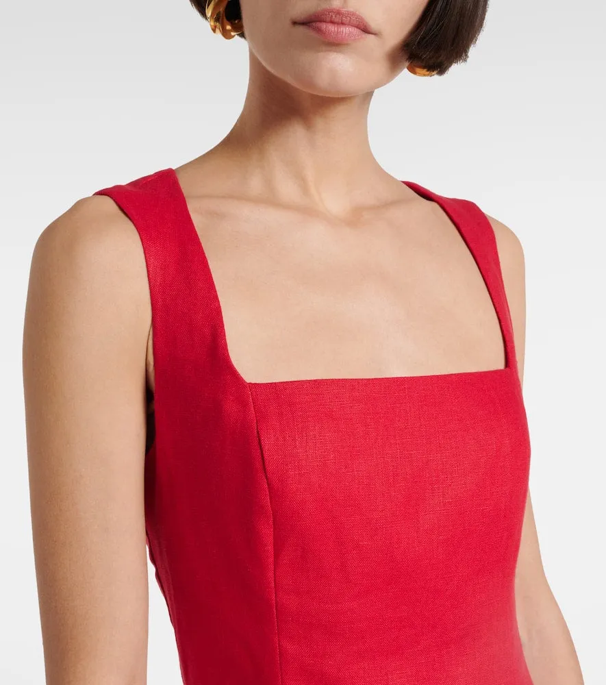 Faithfull Felice linen maxi dress