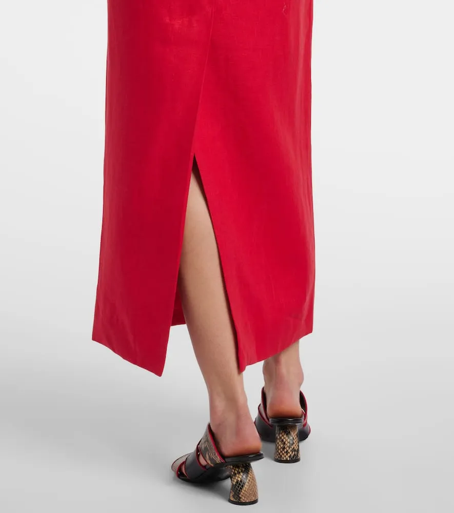 Faithfull Felice linen maxi dress