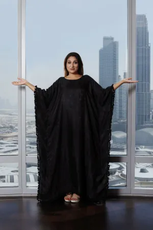 Farasha black kaftan dress