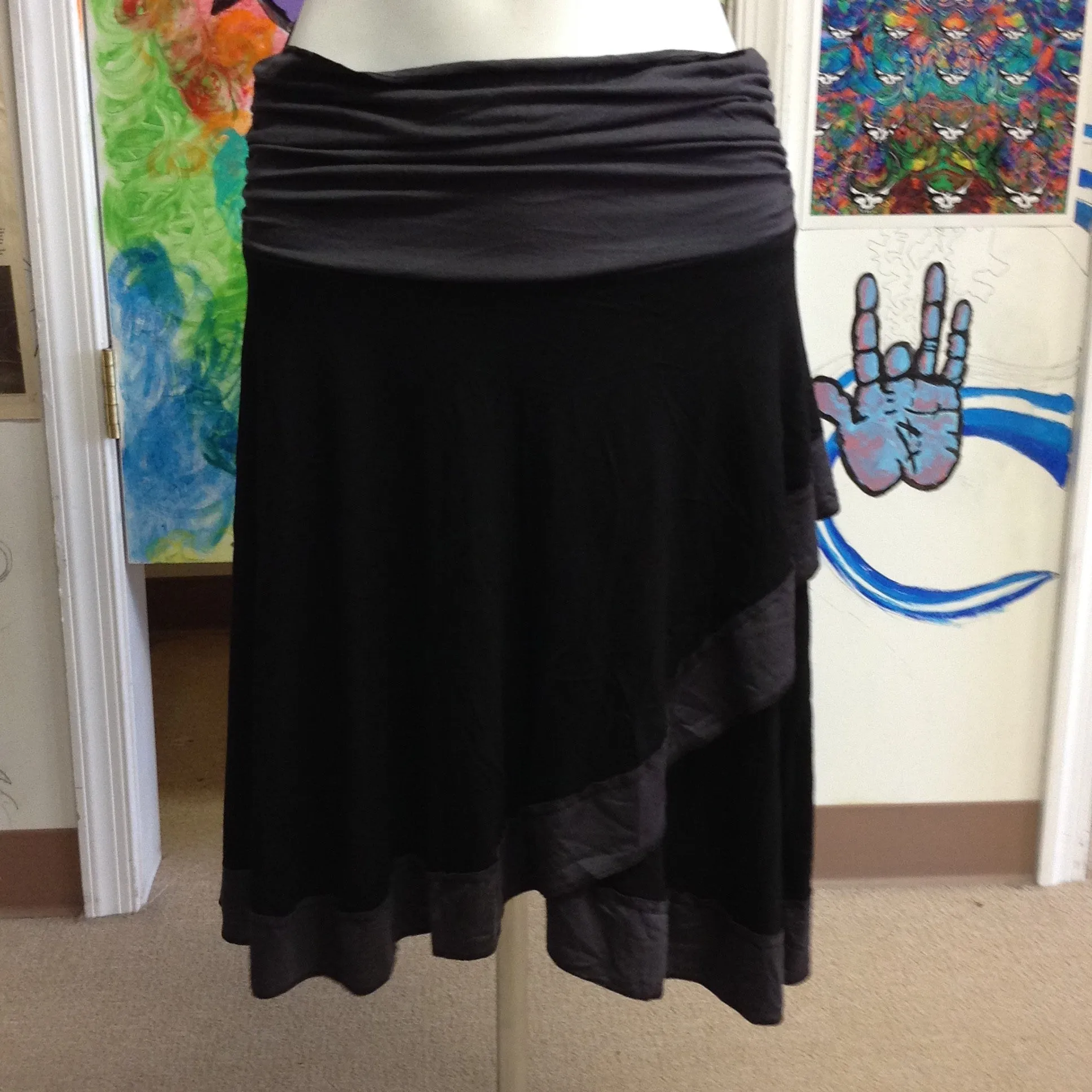Faux Wrap Skirt