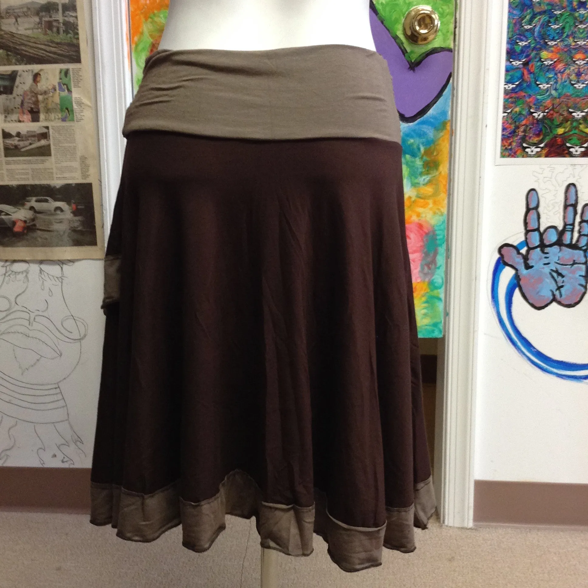 Faux Wrap Skirt